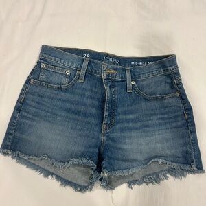 J. Crew Mid-Rise Jean Shorts